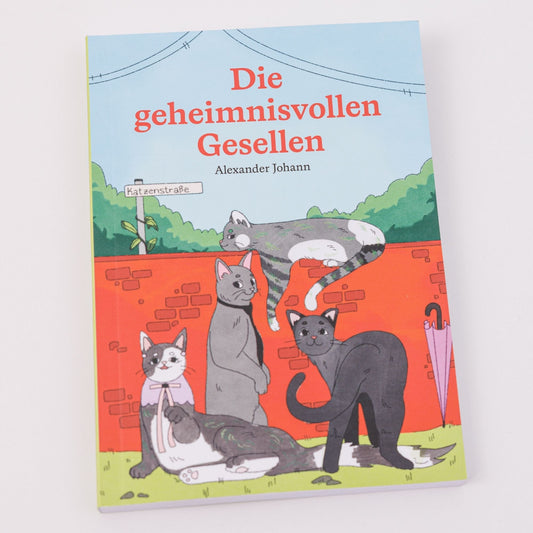 Cover des Mitmachbuchs „Die geheimnisvollen Gesellen“ – ein Kinder- und Familienbuch mit fantasievollen Figuren